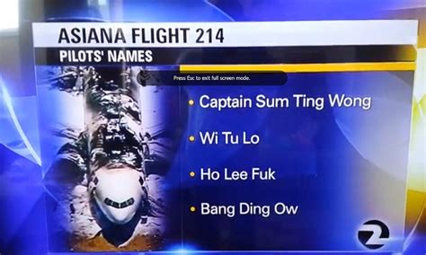 korean airline crash|Asian Pilots Names from KTVU News Plane Crash .
